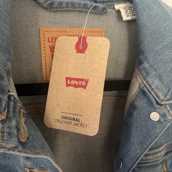 Levi’s Original Trucker Jacket Washed Look Stretch M Women’s - Picture 4 of 8